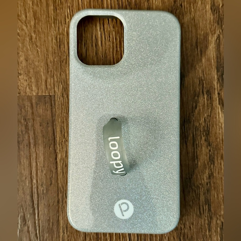 Sparkle Silver iPhone 12 Pro Loopy case